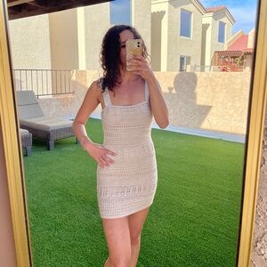 Abercrombie & Fitch Cream Mini Dress